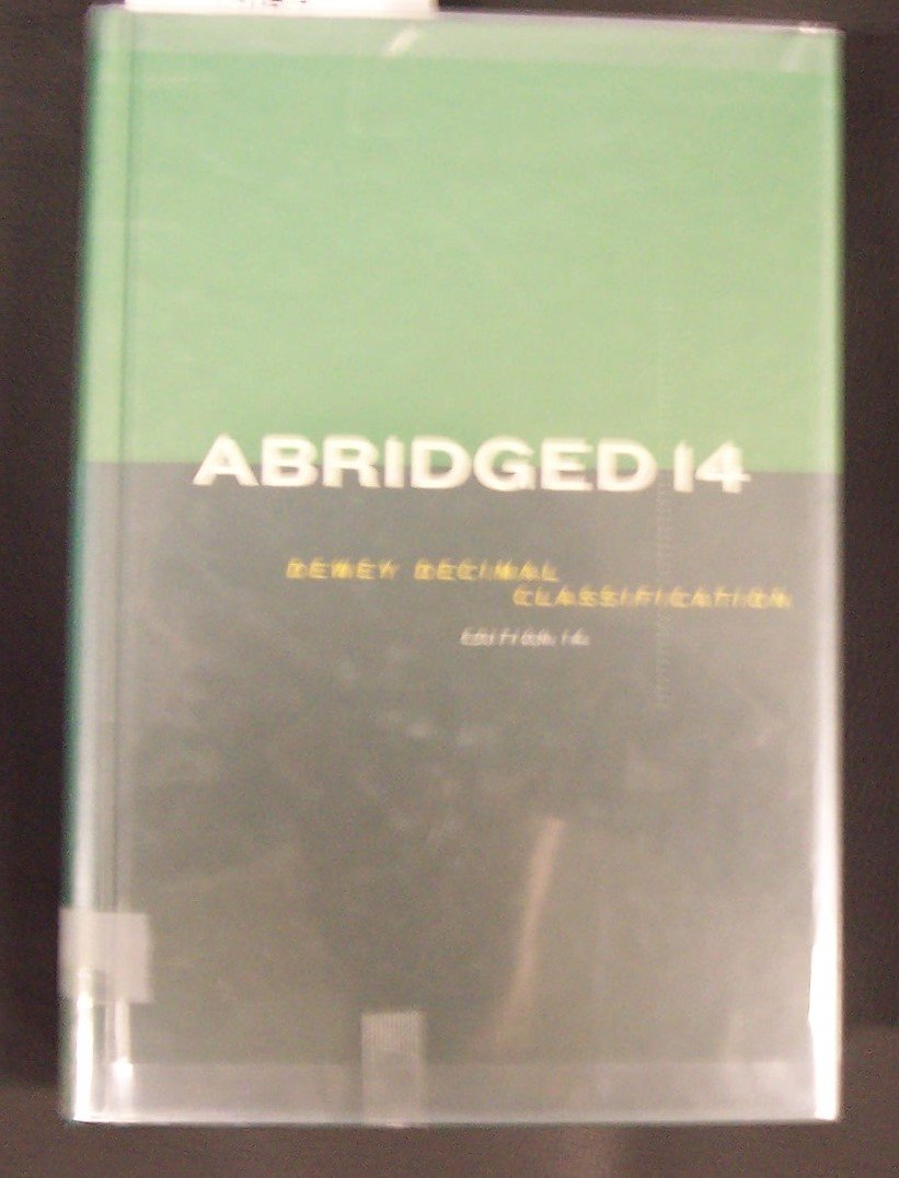 Abridged Dewey Decimal Classification and Relative Index,Used