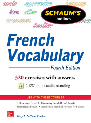 Schaum's Outline of French Vocabulary (Schaum's Outlines),Used