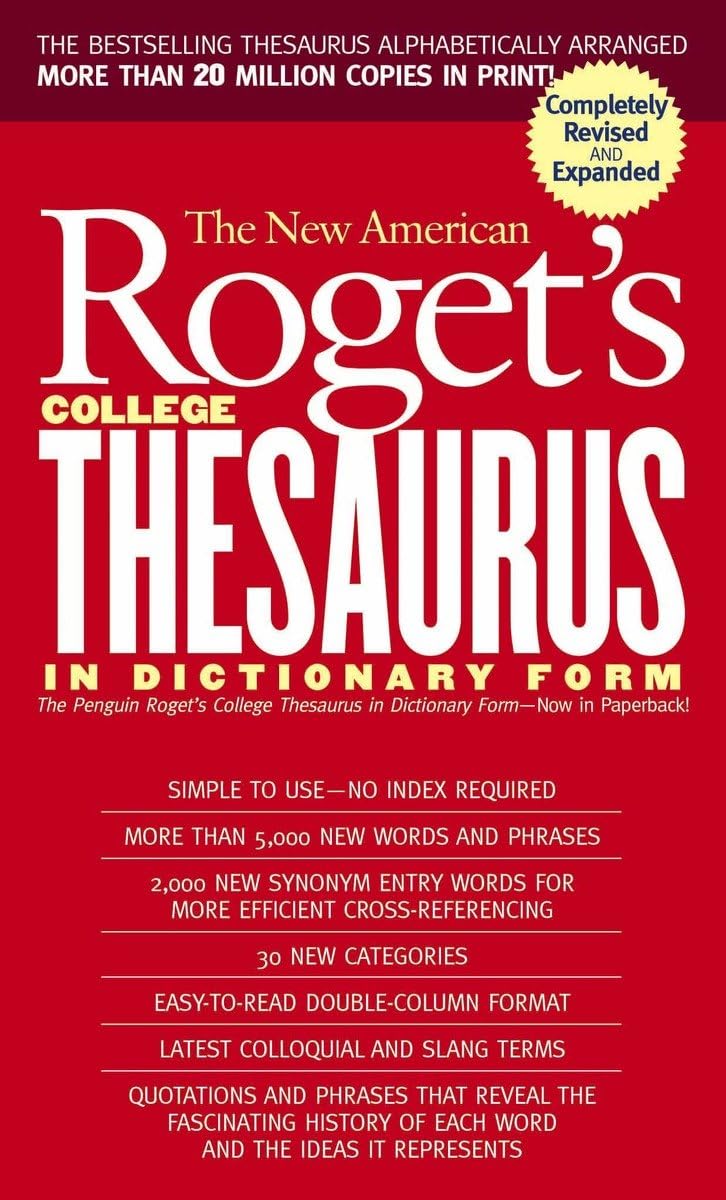 New American Roget's College Thesaurus in Dictionary Form (Revised & Updated),Used