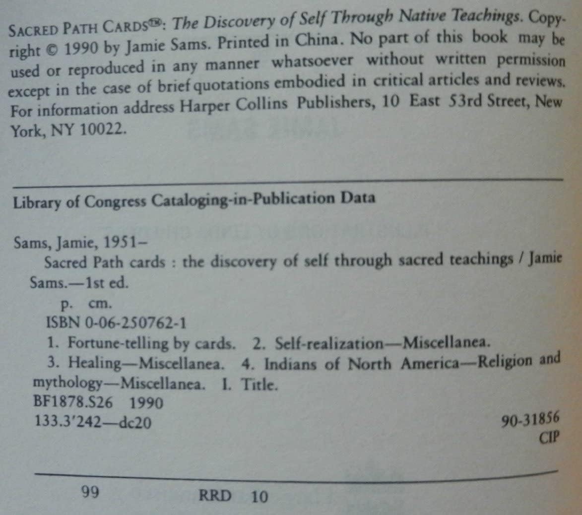 Sacred Path Cards: The Discovery of Self Through Native Teachings,New