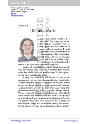 Two Worlds Level 4 Intermediate (Cambridge Experience Readers),Used