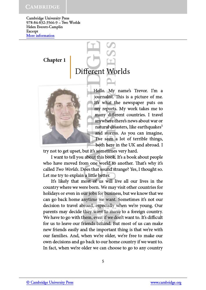 Two Worlds Level 4 Intermediate (Cambridge Experience Readers),Used