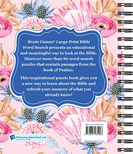 Brain Games  Large Print Bible Word Search: Psalms (Brain Games  Bible),Used
