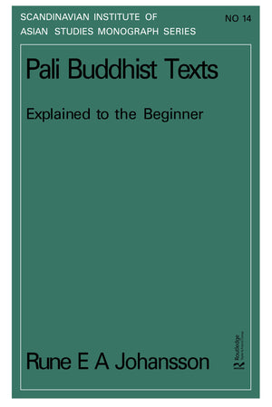Pali Buddhism Texts Nims14 (Scandinavian Institute Of Asian Studies Monograph Series)