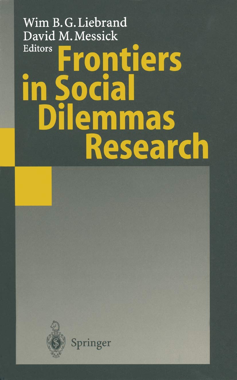Frontiers in Social Dilemmas Research,Used