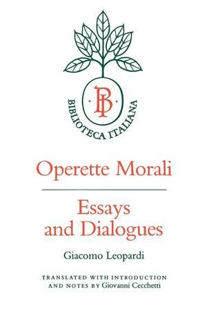 Operette Morali: Essays and Dialogues (Biblioteca Italiana) (Volume 3),Used