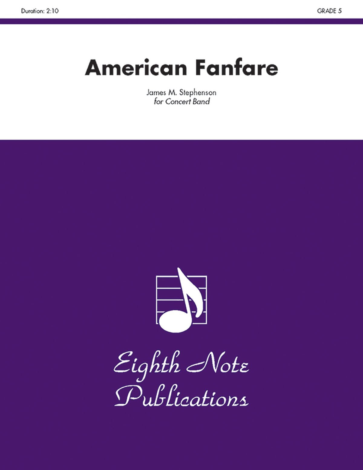 American Fanfare: Conductor Score & Parts (Eighth Note Publications),Used