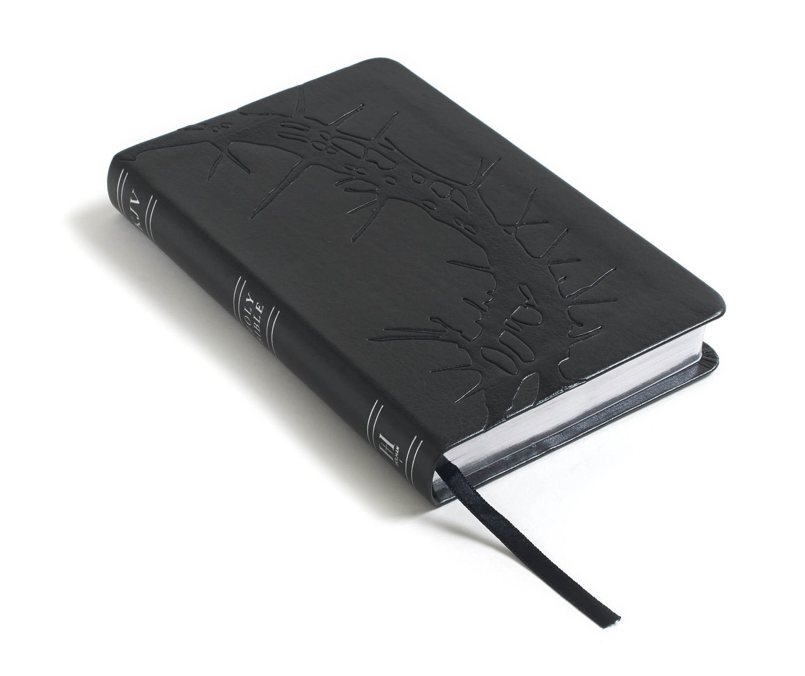 KJV Compact Ultrathin Bible, Charcoal LeatherTouch,Used