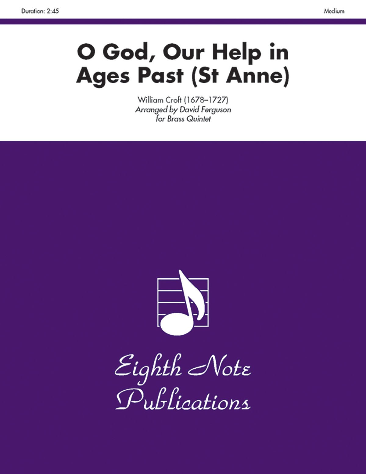 O God, Our Help In Ages Past (St. Anne): Score & Parts (Eighth Note Publications),Used