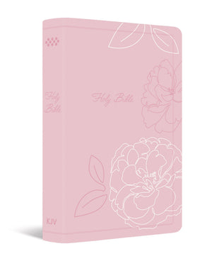Kjv Holy Bible: Deluxe Gift Bible  Pink Flowers: King James Version Bible, Ribbon Marker, Red Letter Edition, Readable Type (Kj