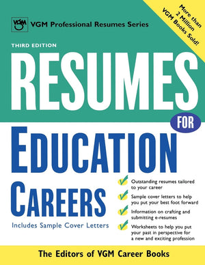 Resumes For Education Careers (Vgm'S Professional Resumes Series),New