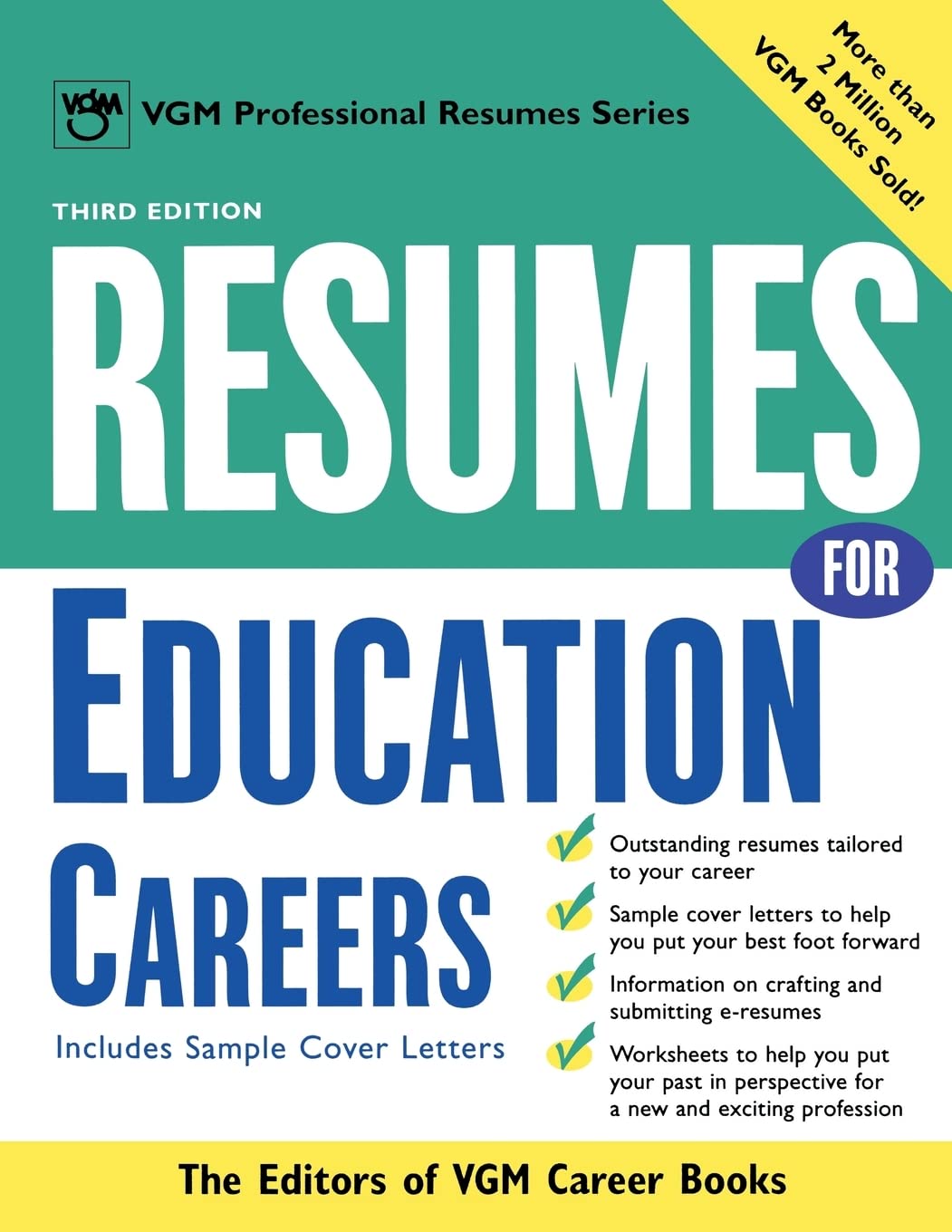 Resumes For Education Careers (Vgm'S Professional Resumes Series),Used