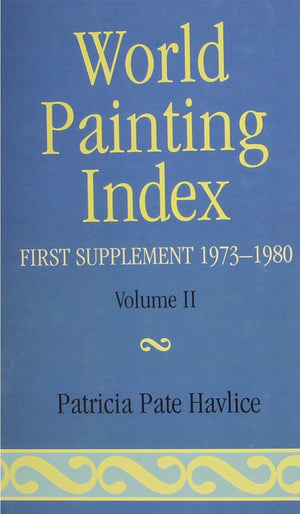 World Painting IndexFirst Supplement 19731980,Used