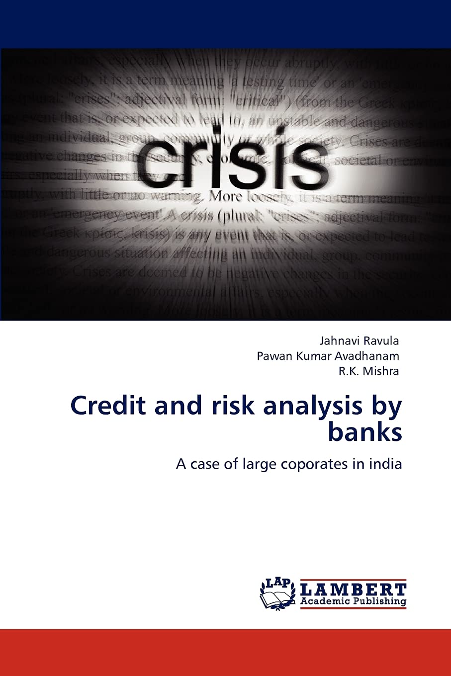Credit and risk analysis by banks: A case of large coporates in india,Used