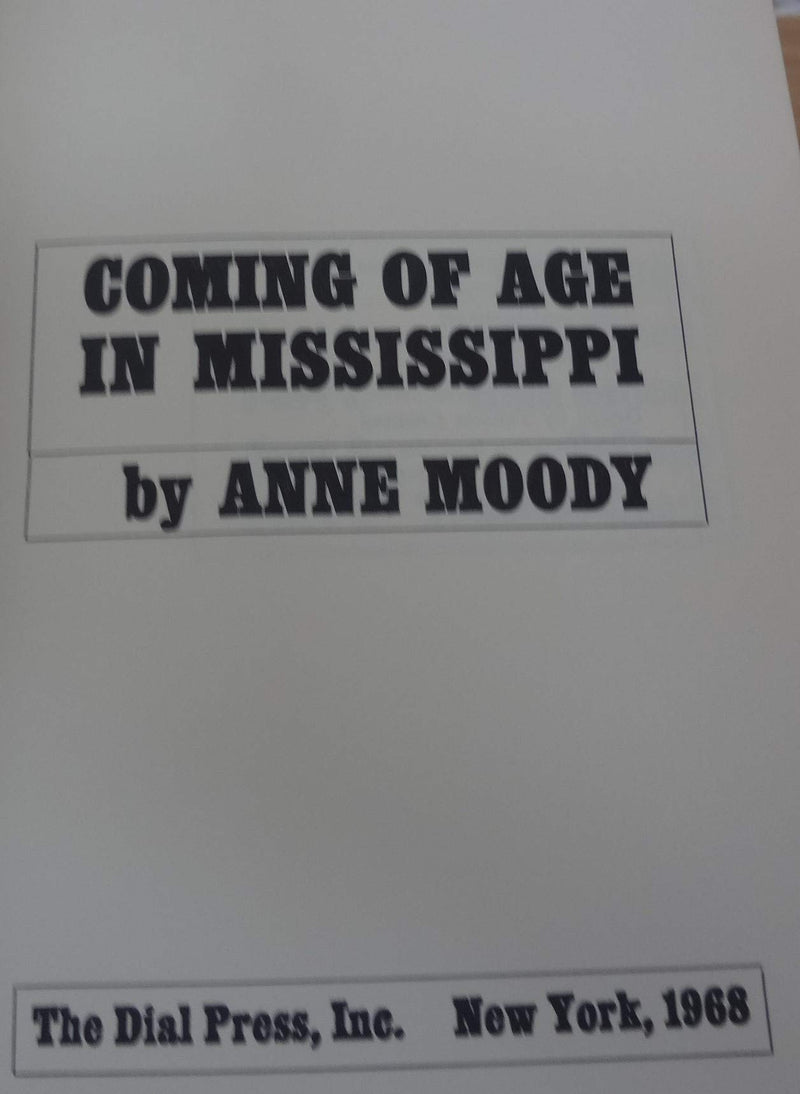 Coming of Age in Mississippi: An Autobiography,Used