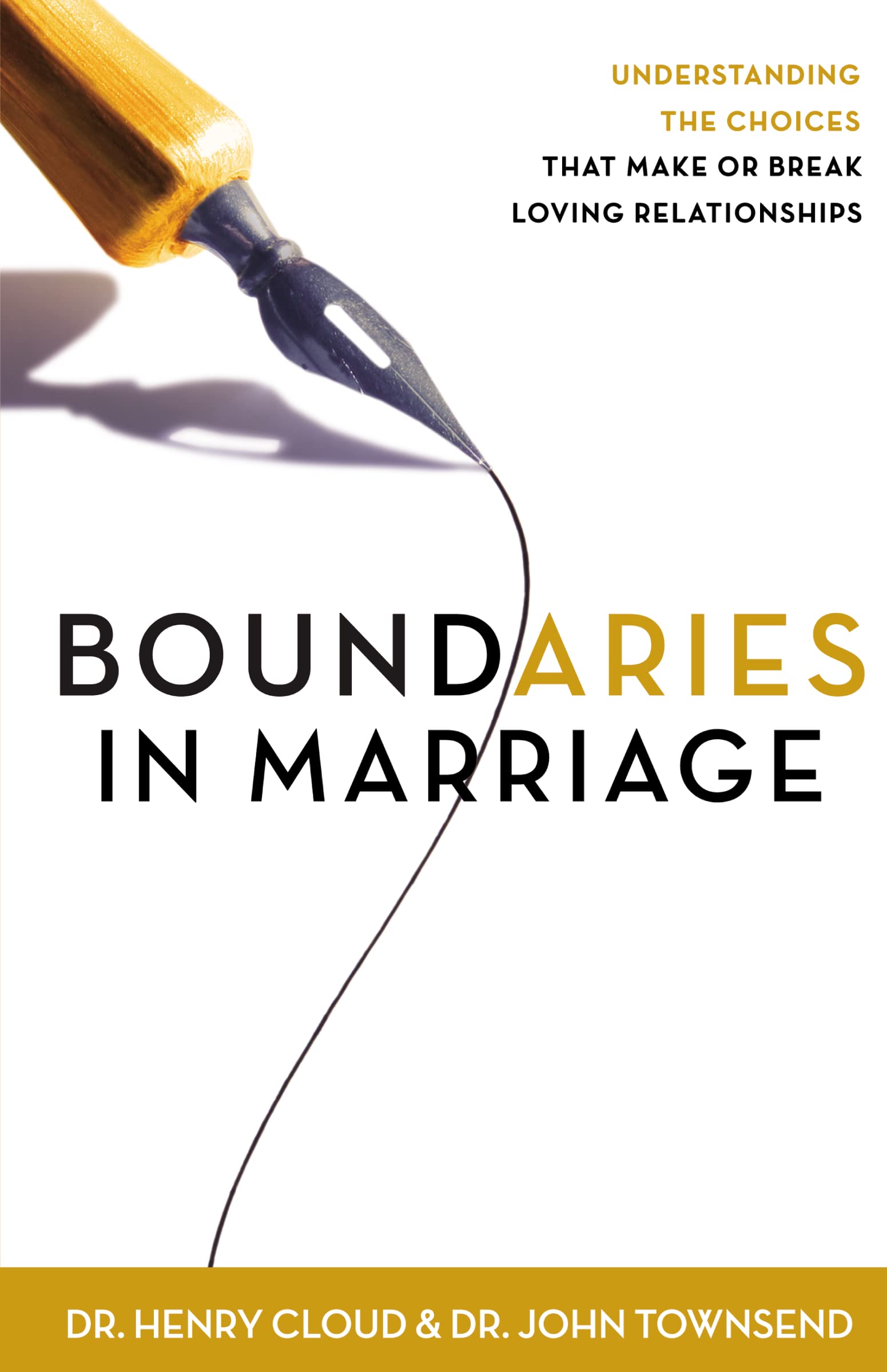 Boundaries in Marriage: Understanding the Choices That Make or Break Loving Relationships,Used