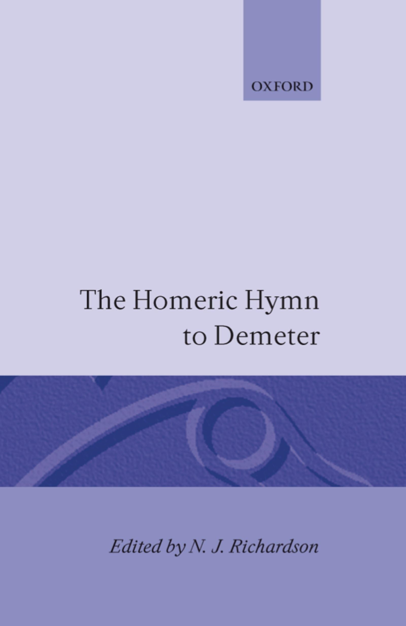 The Homeric Hymn To Demeter
