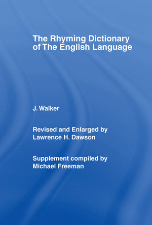 Walker's Rhyming Dictionary of the English Language,Used