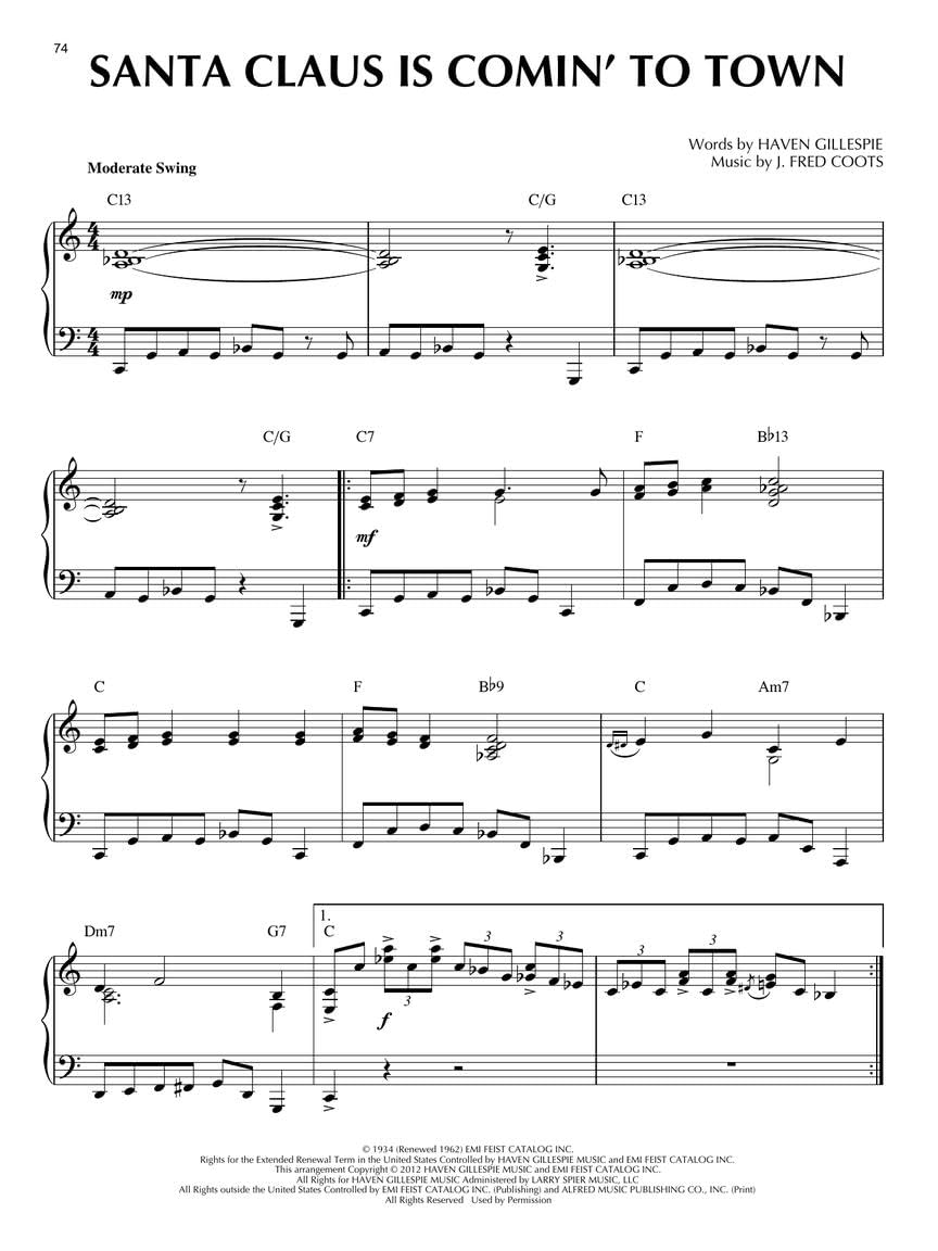 Christmas Songs: Jazz Piano Solos Series Volume 25,New