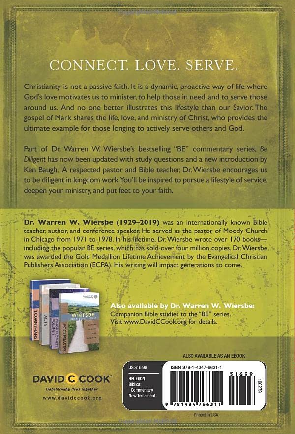 Be Diligent (Mark): Serving Others As You Walk With The Master Servant