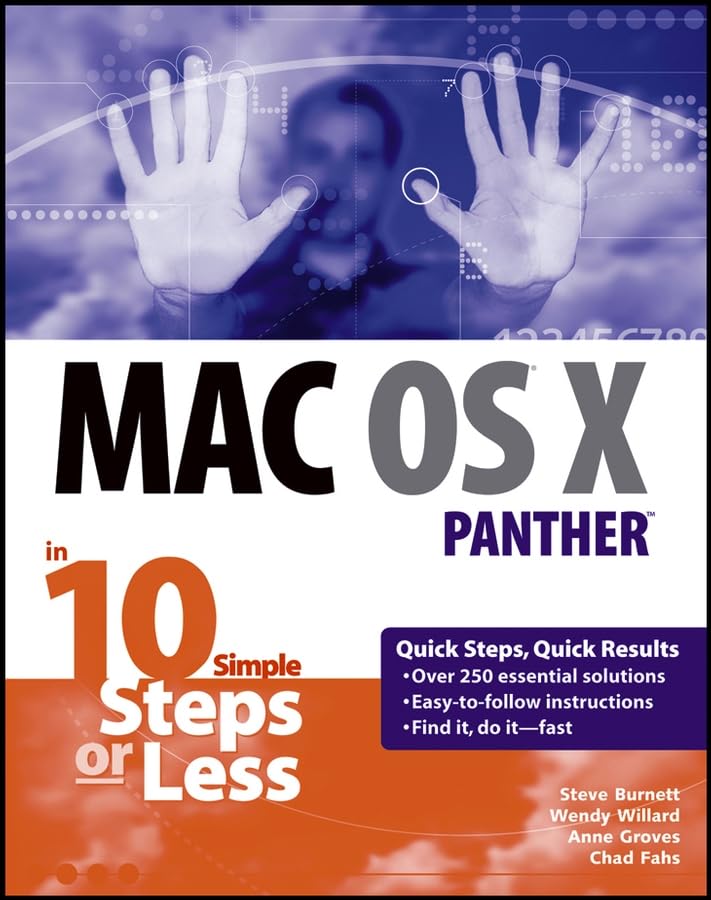 Mac OS X Panther 10 Simple Steps w/WS,Used