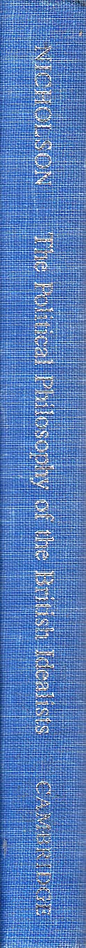 The Political Philosophy of the British Idealists: Selected Studies,Used