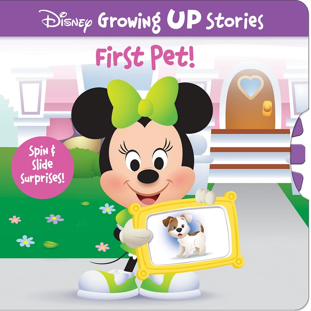 Disney Growing Up Stories with Minnie Mouse  First Pet!  Spin& Slide Surprise!  PI Kids,Used