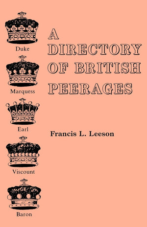 A Directory Of British Peerages,Used