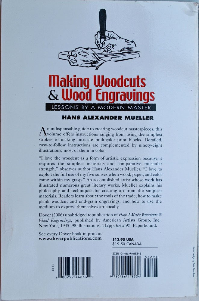 Making Woodcuts and Wood Engravings: Lessons by a Modern Master,Used