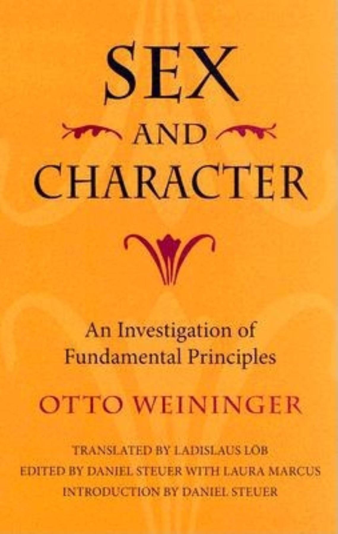 Sex And Character: An Investigation Of Fundamental Principles