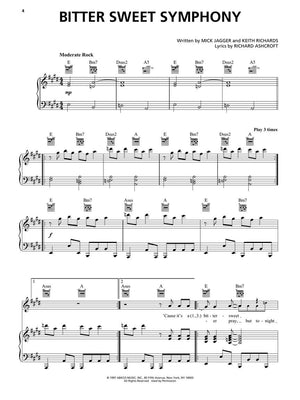 Alternative Rock Sheet Music Collection  40 Pieces Piano/Vocal/Guitar Songbook,Used