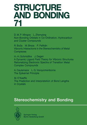 Stereochemistry and Bonding (Structure and Bonding),Used