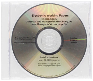 Electronic Working Papers for Needles/Powers/Crosson's Financial and Managerial Accounting, 9th and Crosson/Needles' Managerial ,Used
