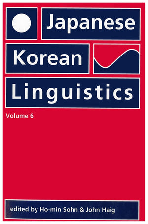 Japanese/Korean Linguistics, Volume 6 (Volume 6),Used