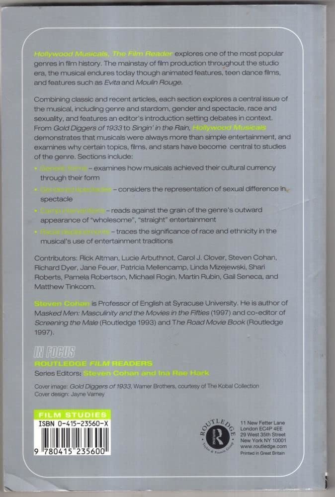 Hollywood Musicals Film Reader (In Focus: Routledge Film Readers),Used