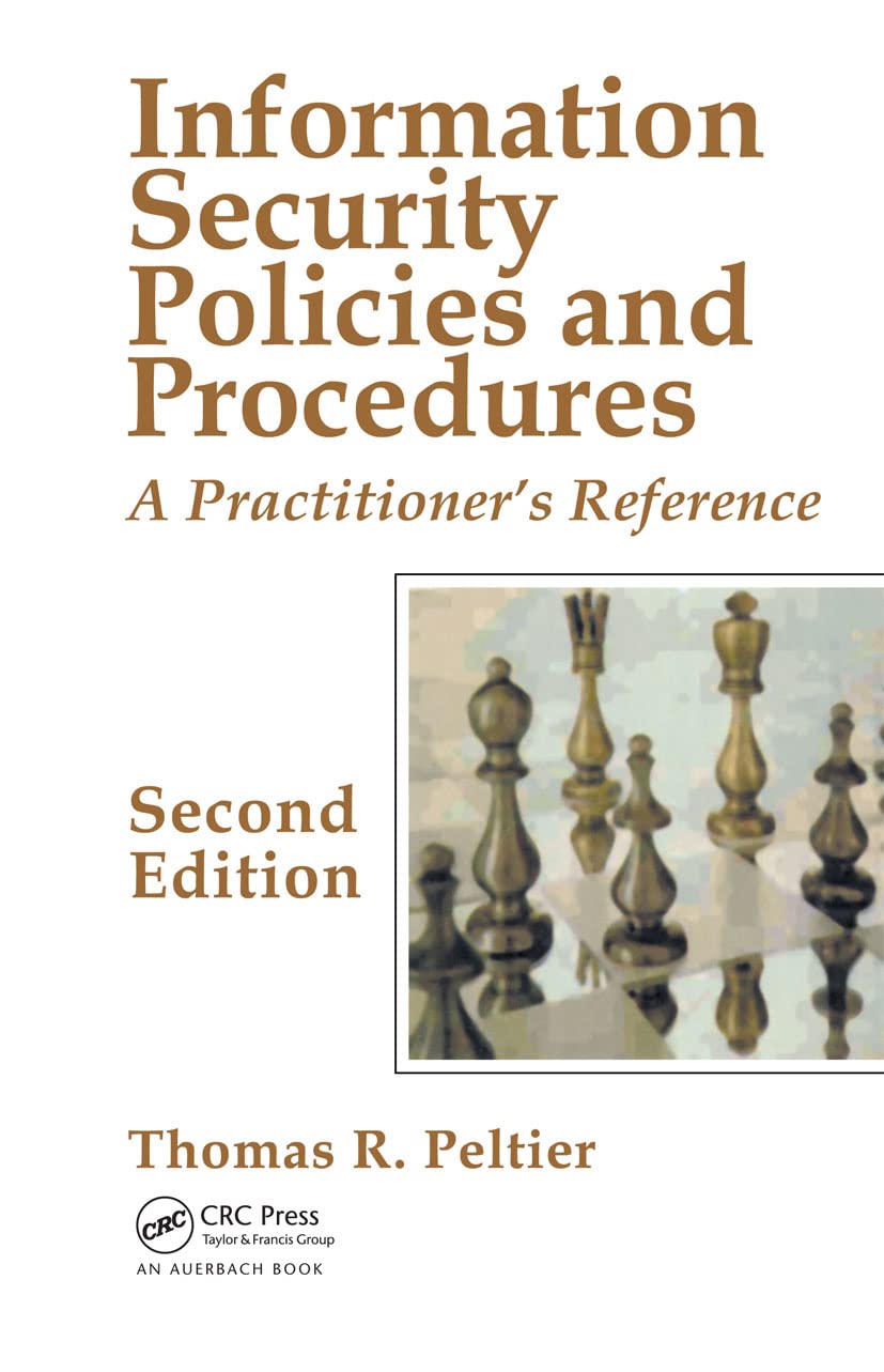 Information Security Policies and Procedures: A Practitioner's Reference, Second Edition,Used