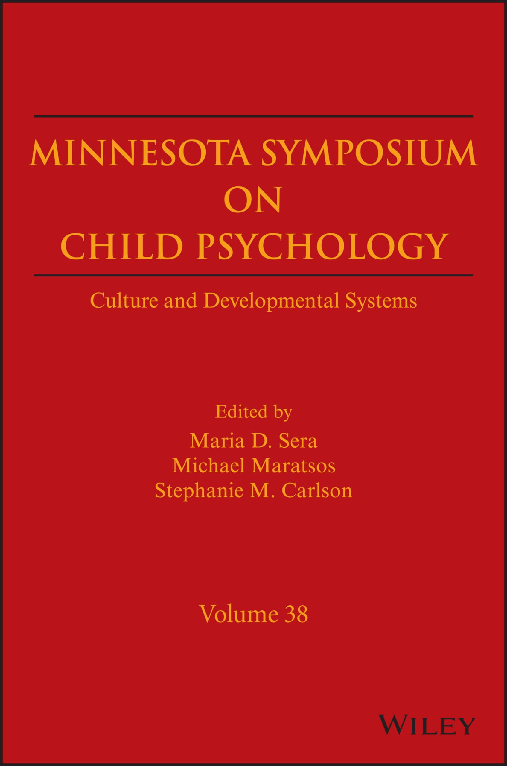 Minnesota Symposia on Child Psychology: Culture and Developmental Systems (38),Used