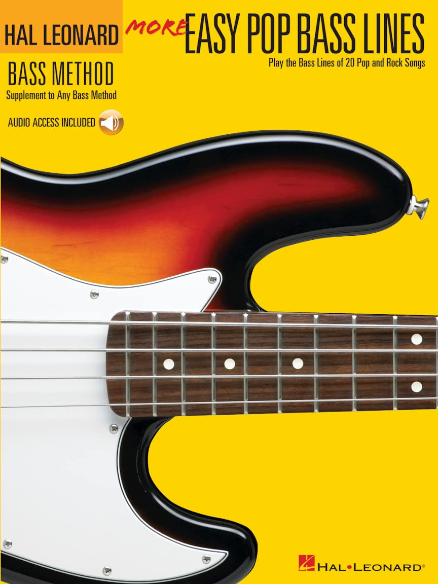 More Easy Pop Bass Lines: Play the Bass Lines of 20 Pop and Rock Songs (Hal Leonard Bass Method),Used