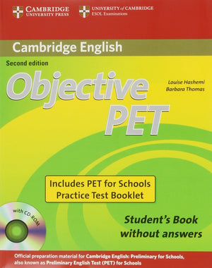 Objective PET For Schools Pack without Answers (Student's Book with CDROM and for Schools Practice Test Booklet),Used