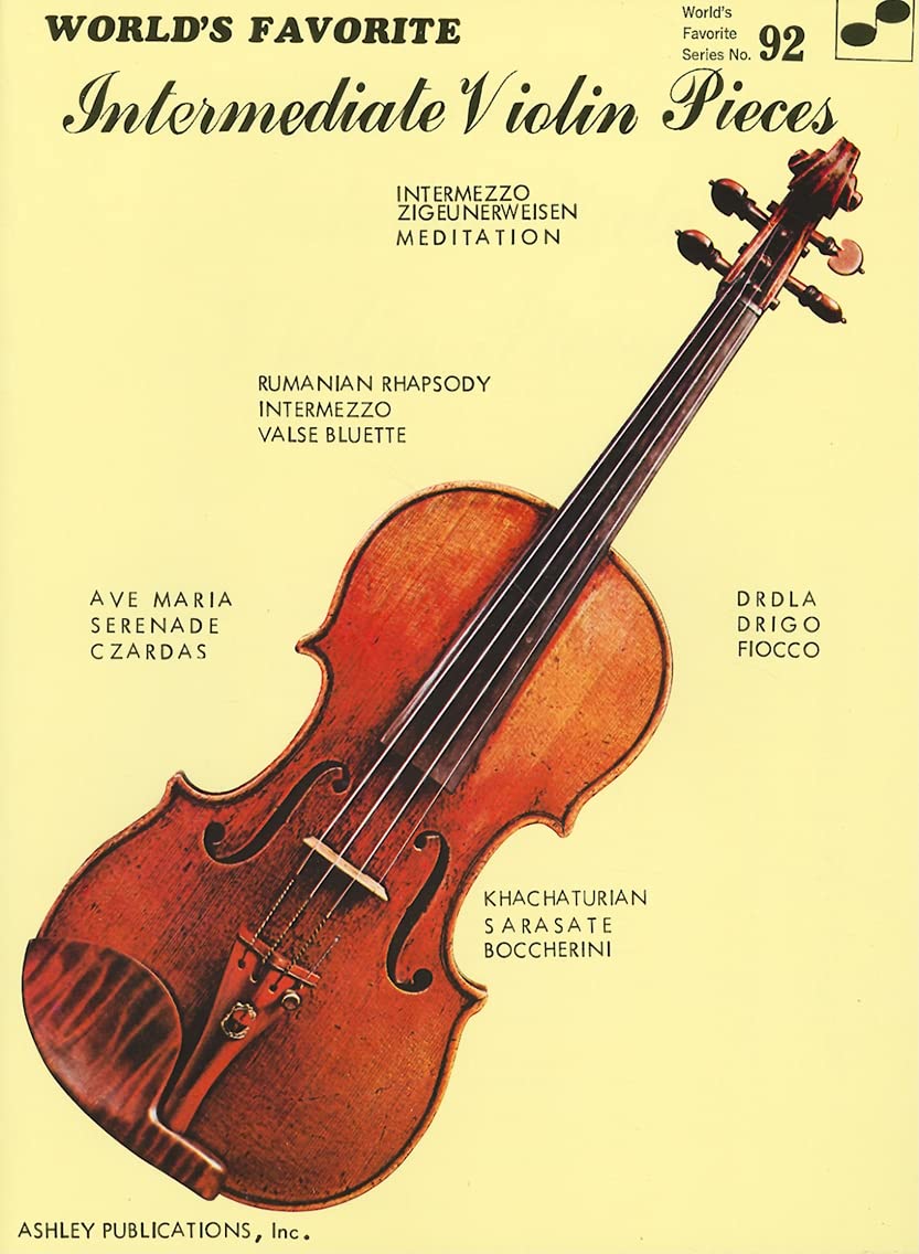 Intermediate Violin Pieces: World's Favorite Series #92 (World's Favorite (Ashley Publications)),New