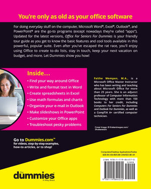 Office For Seniors For Dummies,Used