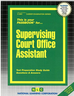 Supervising Court Office Assistant(Passbooks) (Career Examination Series),Used
