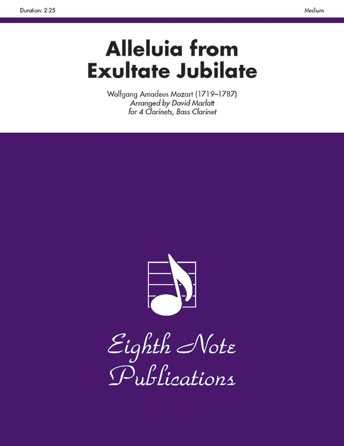 Alleluia (From Exultate Jubilate): Score & Parts (Eighth Note Publications),Used