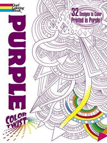 COLORTWIST  Purple Coloring Book (Dover Coloring Books),Used