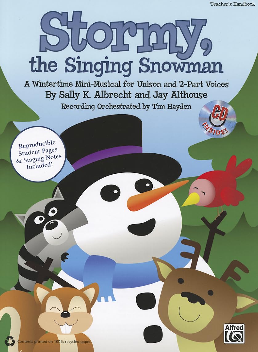 Stormy, the Singing Snowman: A Wintertime MiniMusical for Unison and 2Part Voices (Kit), Book & CD,Used