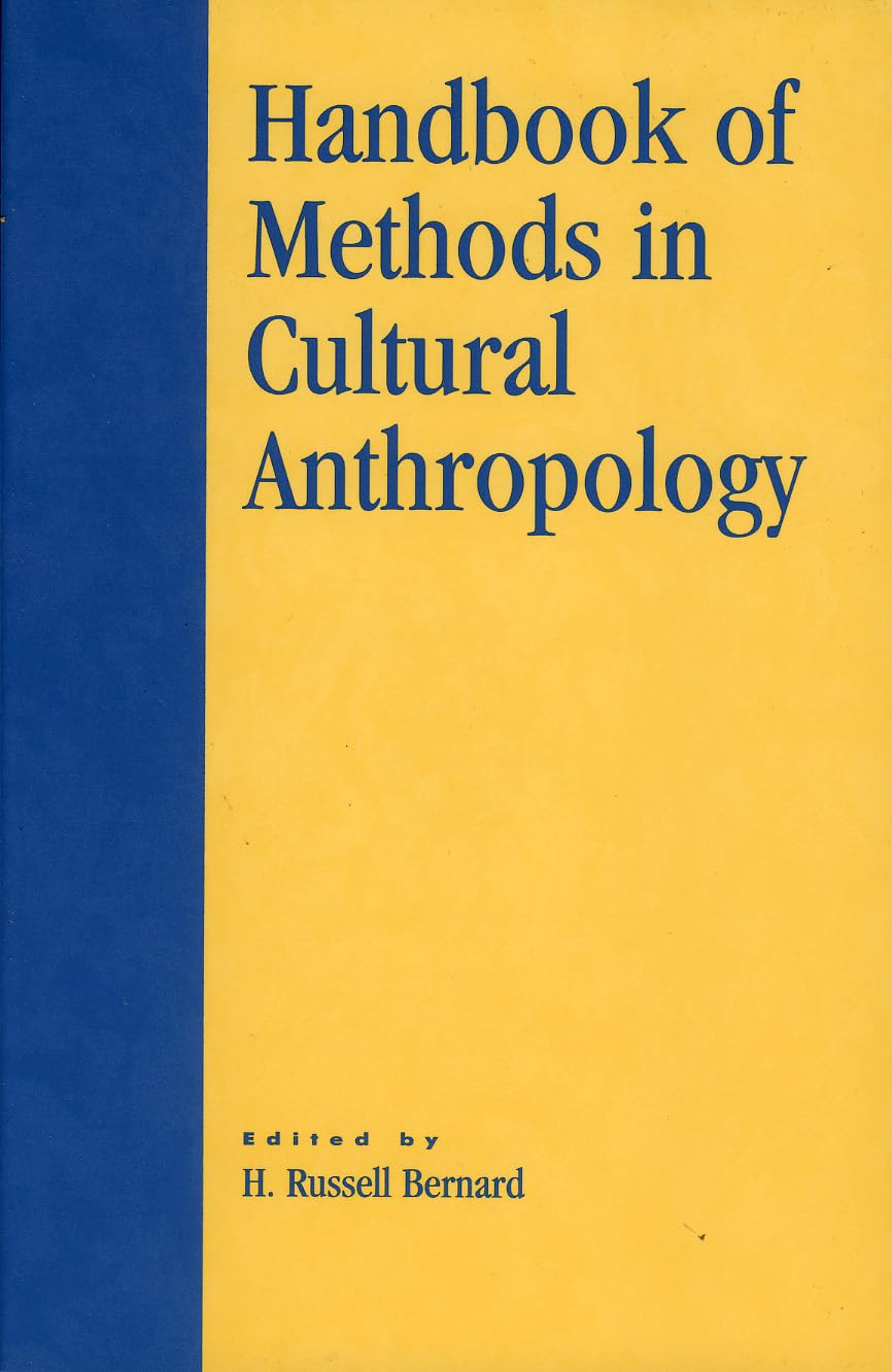 Handbook Of Methods In Cultural Anthropology,Used