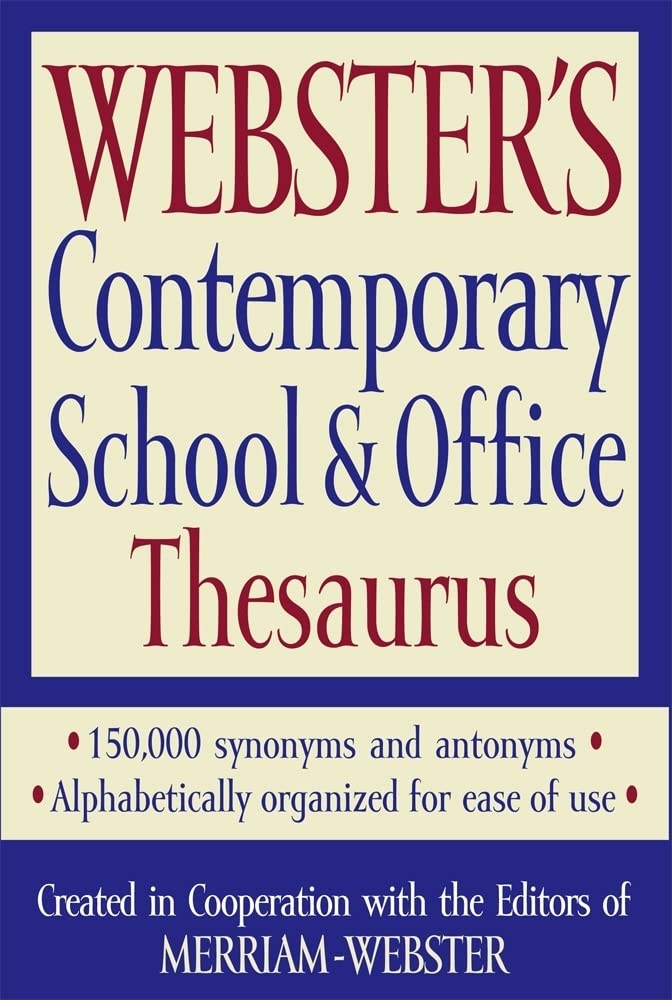 Webster's Contemporary School & Office Thesaurus,Used