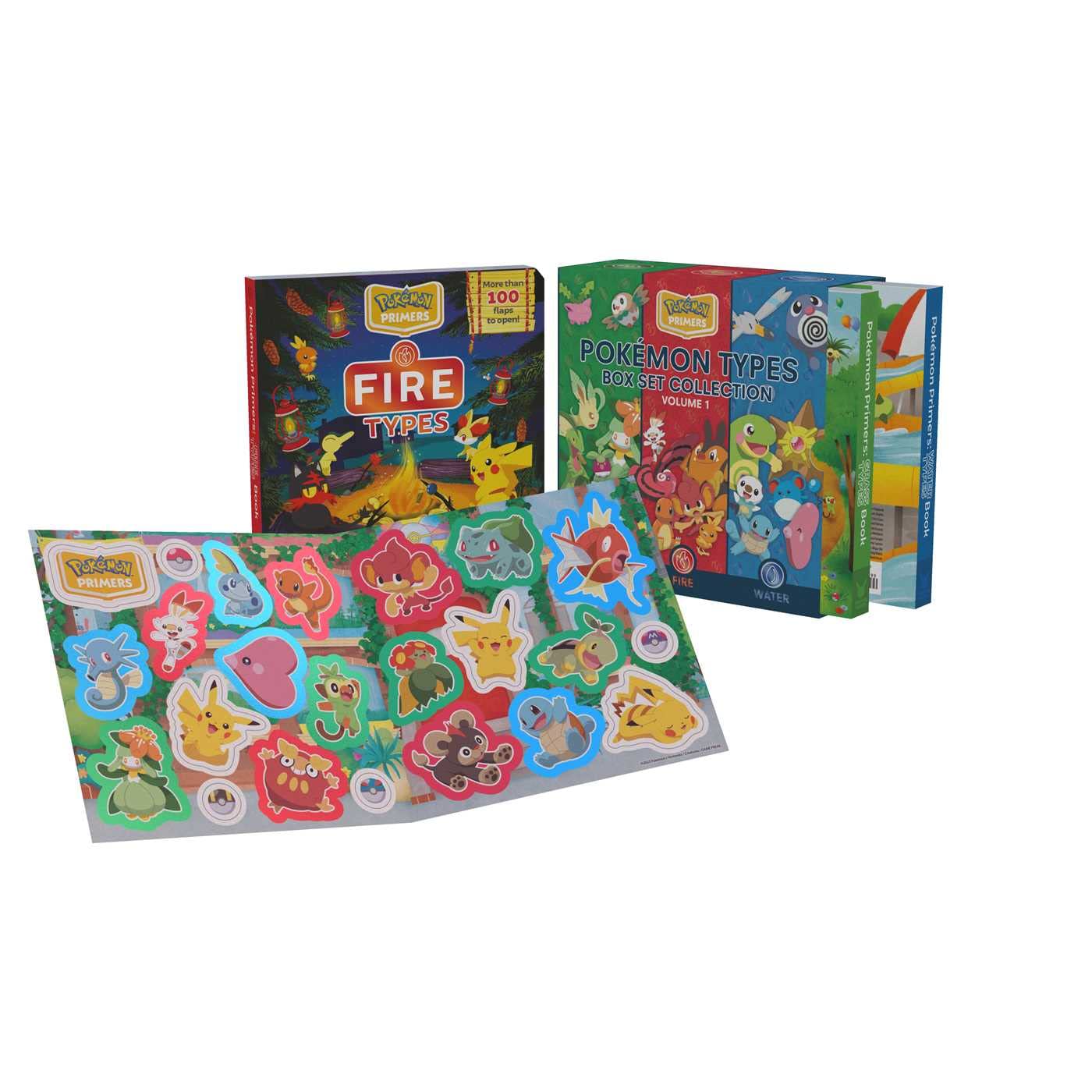 Pokmon Primers Types: Box Set Collection Volume 1: Grass, Fire, And Water (14),Used