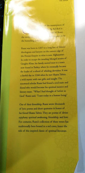 Rumi: The Big Red Book: The Great Masterpiece Celebrating Mystical Love And Friendship,New