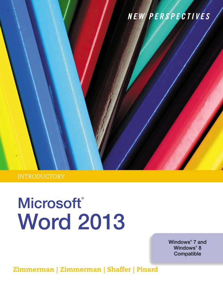 New Perspectives on Microsoft Word 2013, Introductory,Used